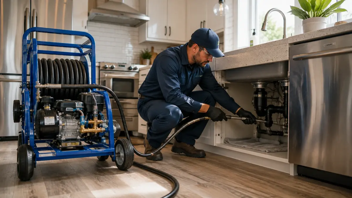 Kitchen Drain Hydro Jetting in Lafayette