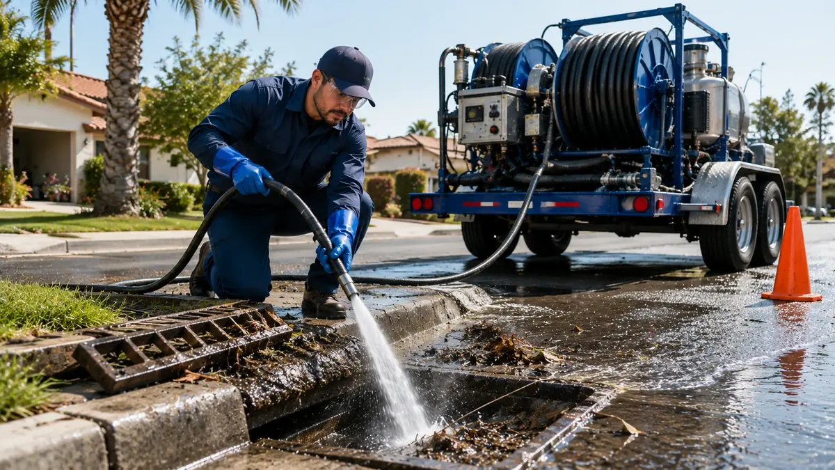 Storm Drain Hydro Jet Cleaning in Lafayette